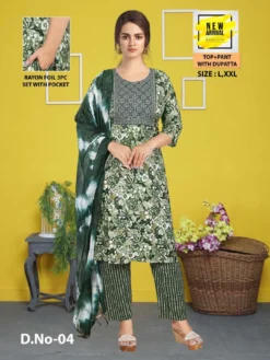 Fashion Talk Teesha Vol 06 Top Bottom With Dupatta Design
