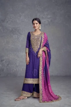 Gulkayra TAKSHVI Real Chinon Kurti Palazzo Set