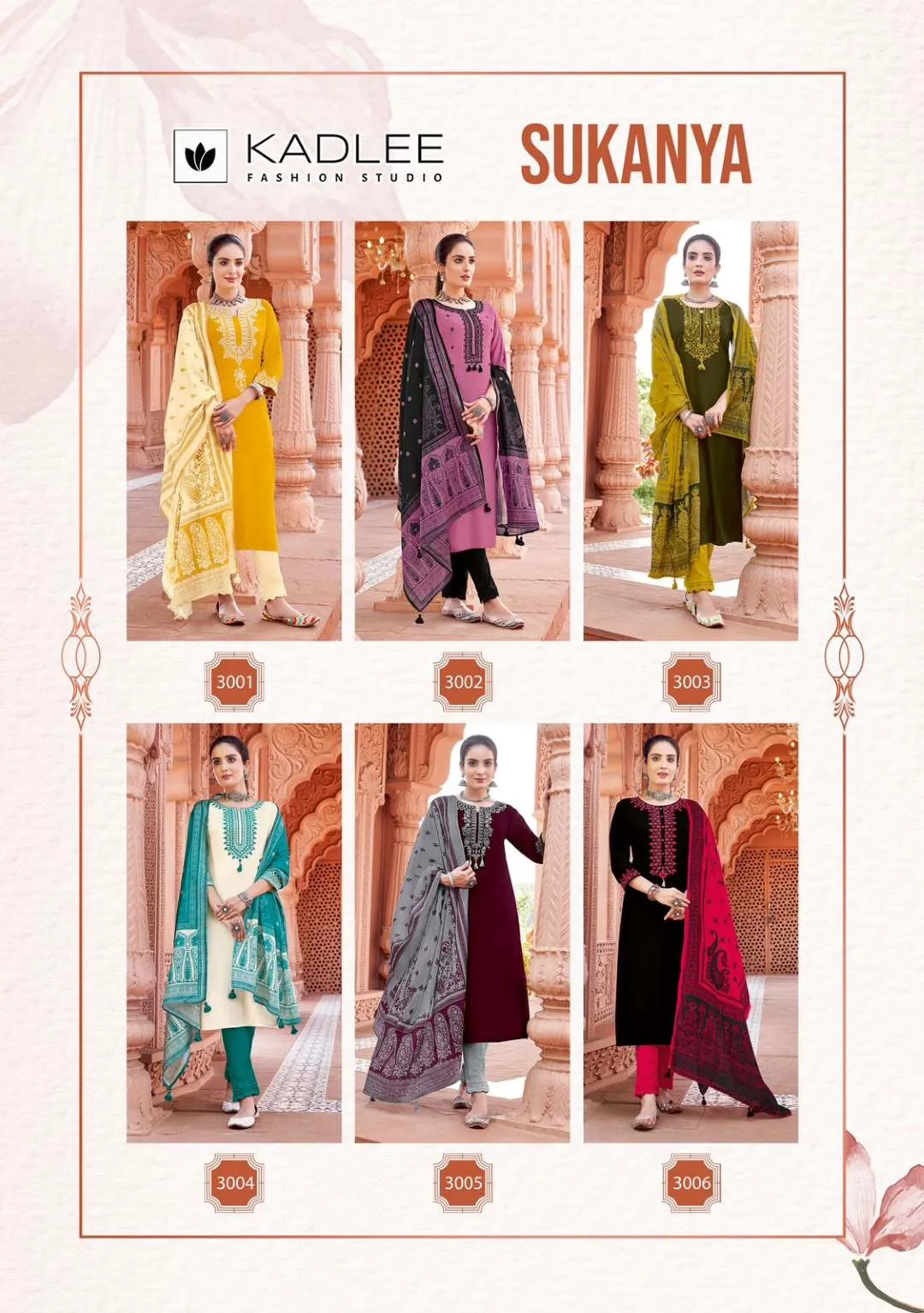 Kadlee Sukanya Rayon Kurti Bottom With Dupatta - Image 3