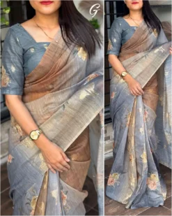 Kajol Sujana Muslin Cotton Jacquard Saree