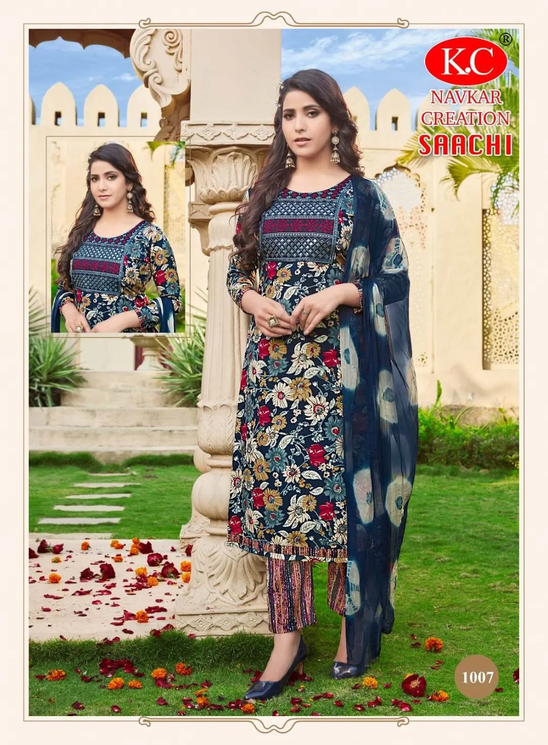 KC Saachi Kurti Pant With Dupatta New Collection - Image 8