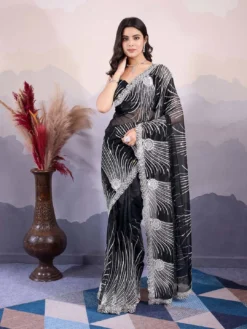 Kiara Kohinoor Stylish Twill Fancy Bollywood Saree Design