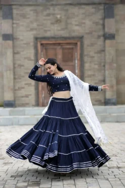 Moni 5022 Navy Blue Navratri Chaniya Choli Online