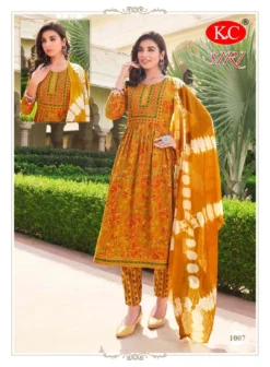 Navkar KC  Siri Vol 01  Kurti Pant With Dupatta Design