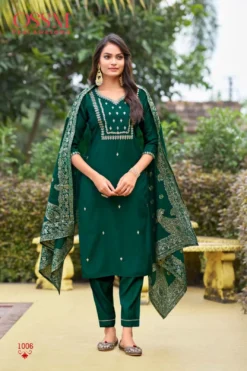 Ossm Monalisa Vol 4 Top Bottom With Dupatta Collection