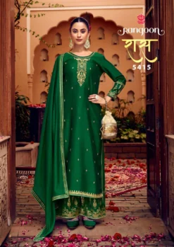 Rangoon Ras Silk Kurti Bottom With Dupatta Collection