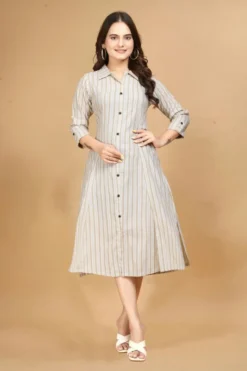 Rm Heavy Aline Kurti Fancy Cotton Collection Wholesale