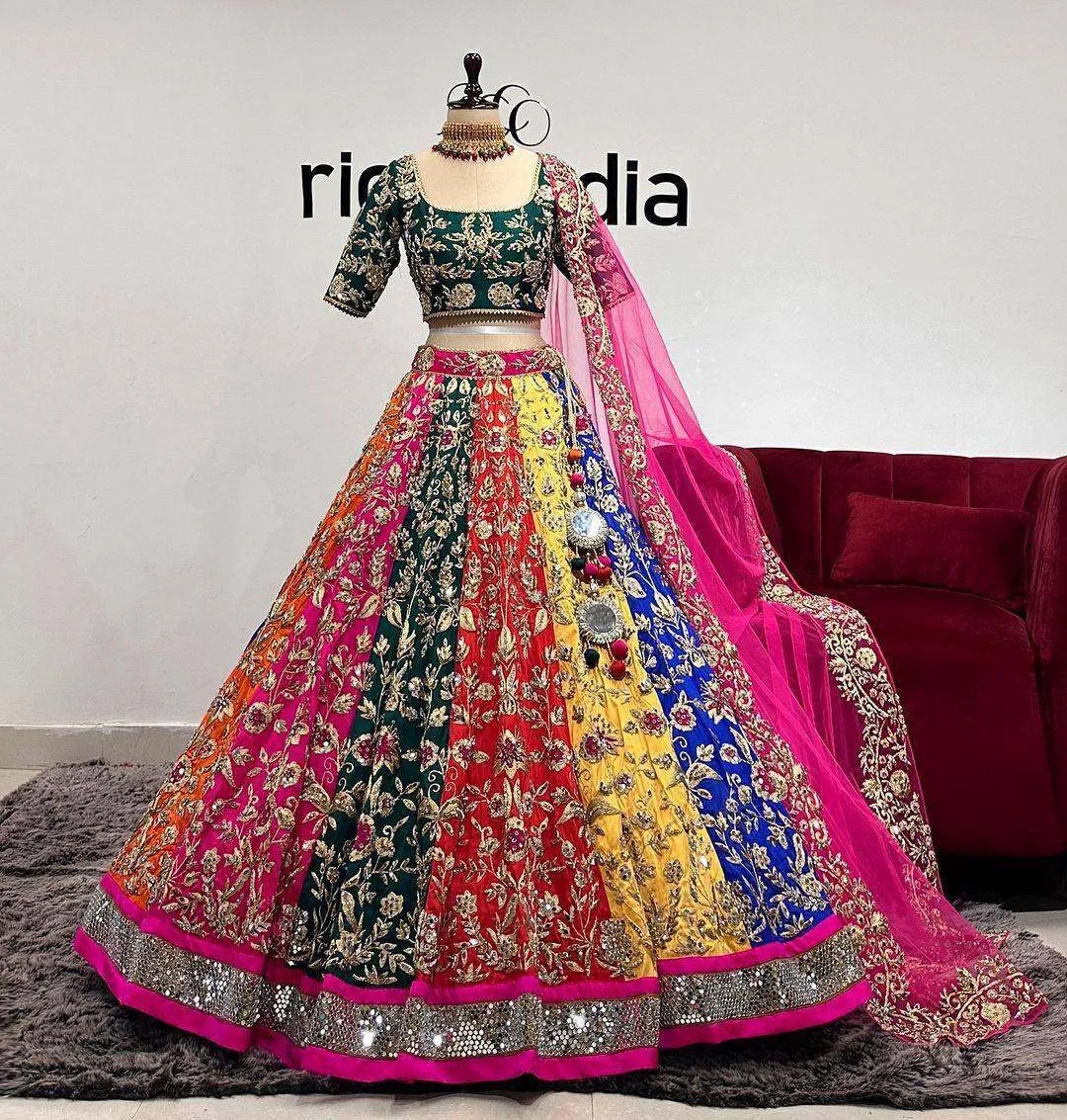 SBD 1655 Rangoli Lehenga Choli Navratri Special Design