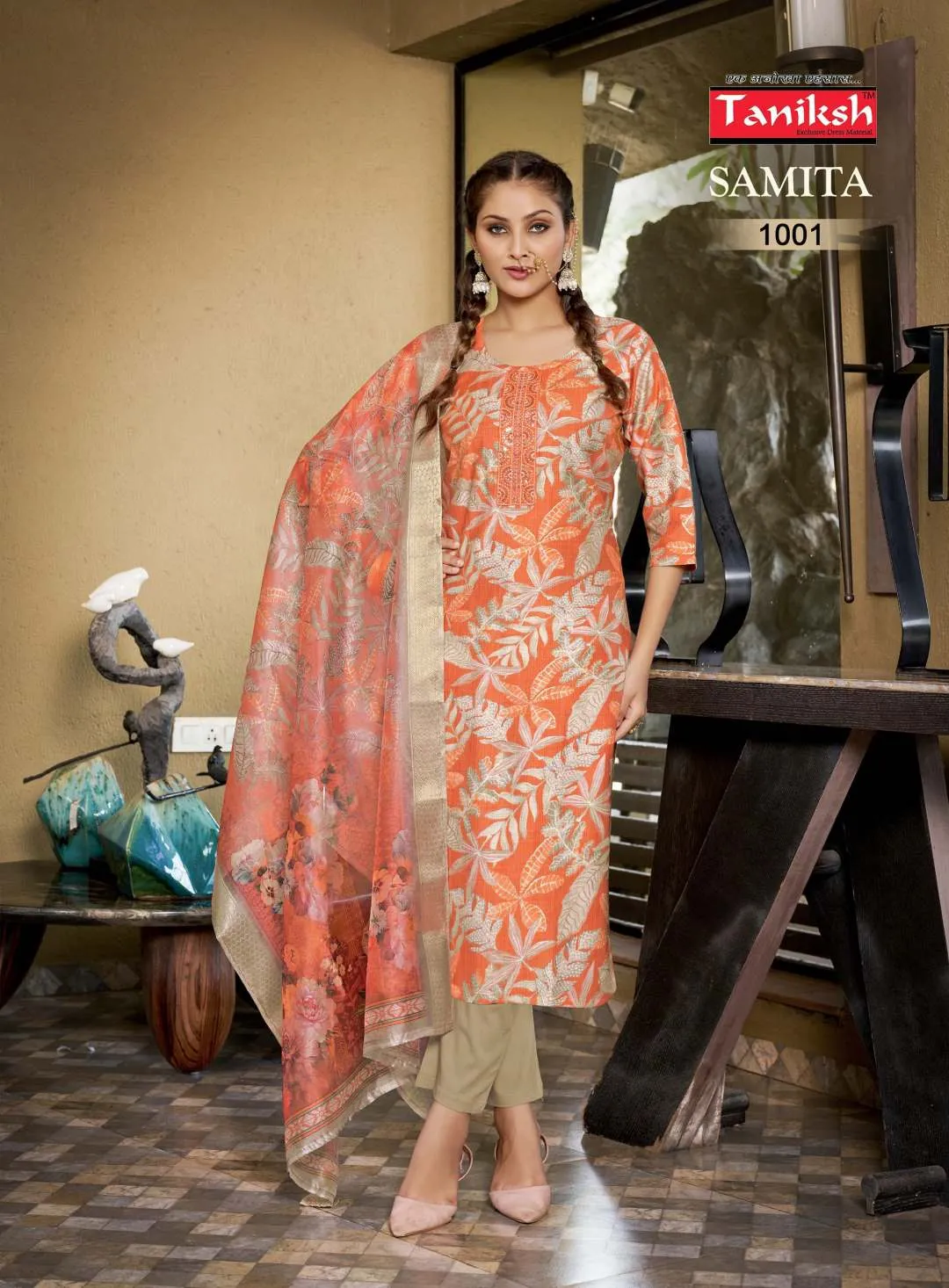 Taniksh Samita Vol 1 Printed Kurti Bottom With Dupatta - Image 4