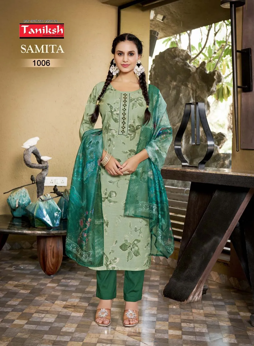 Taniksh Samita Vol 1 Printed Kurti Bottom With Dupatta - Image 5