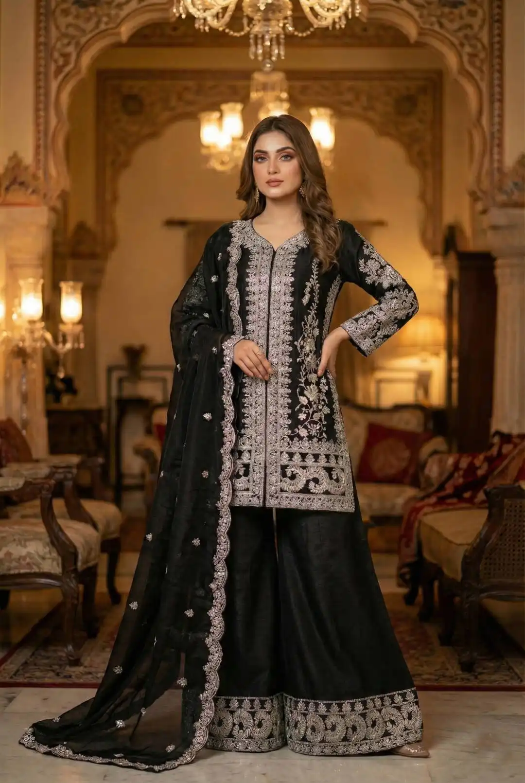 KB 3311 Sharara Suit Wedding Wholesale Market in Surat