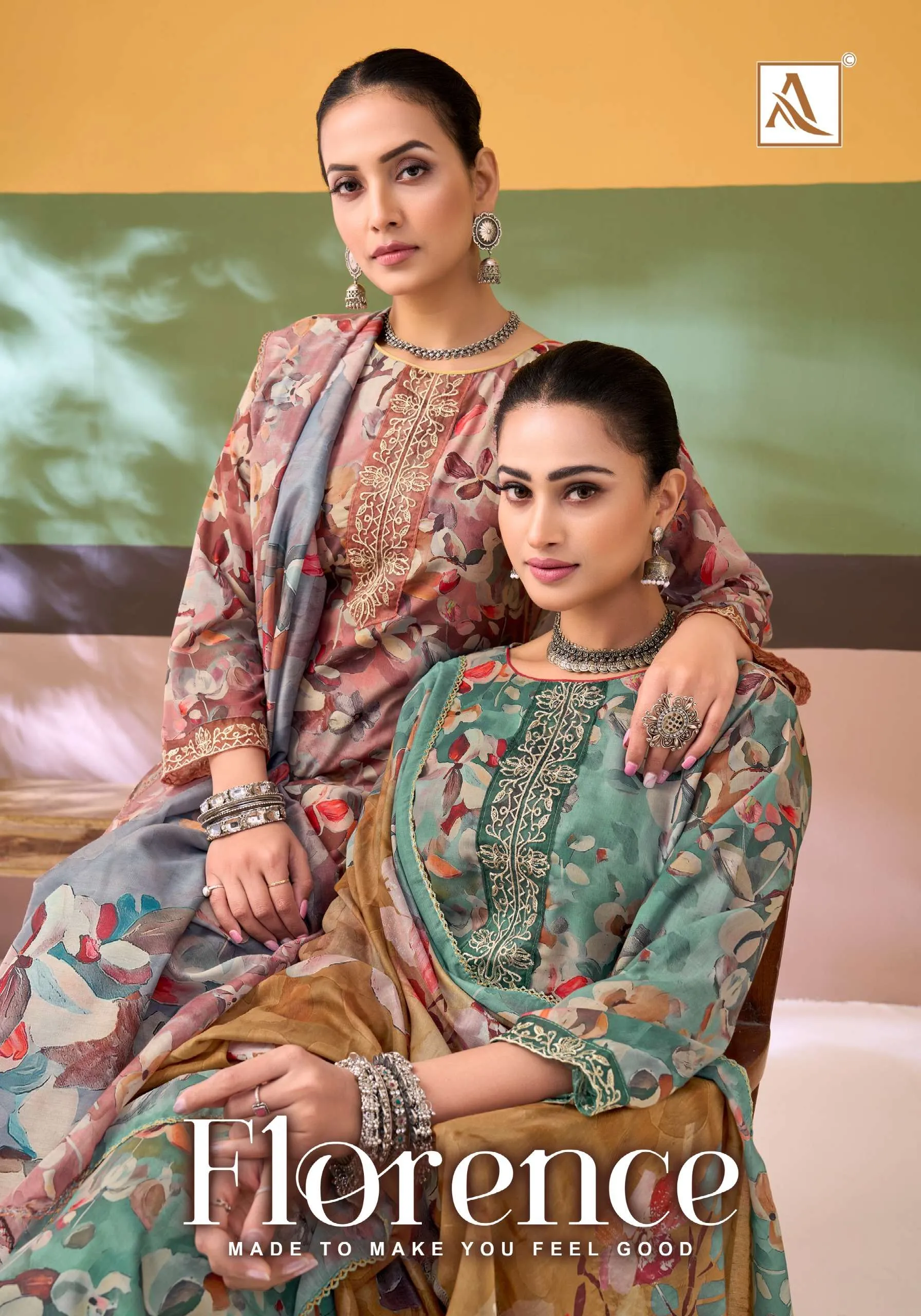 Alok Suits Florence Semi Stitched Suits