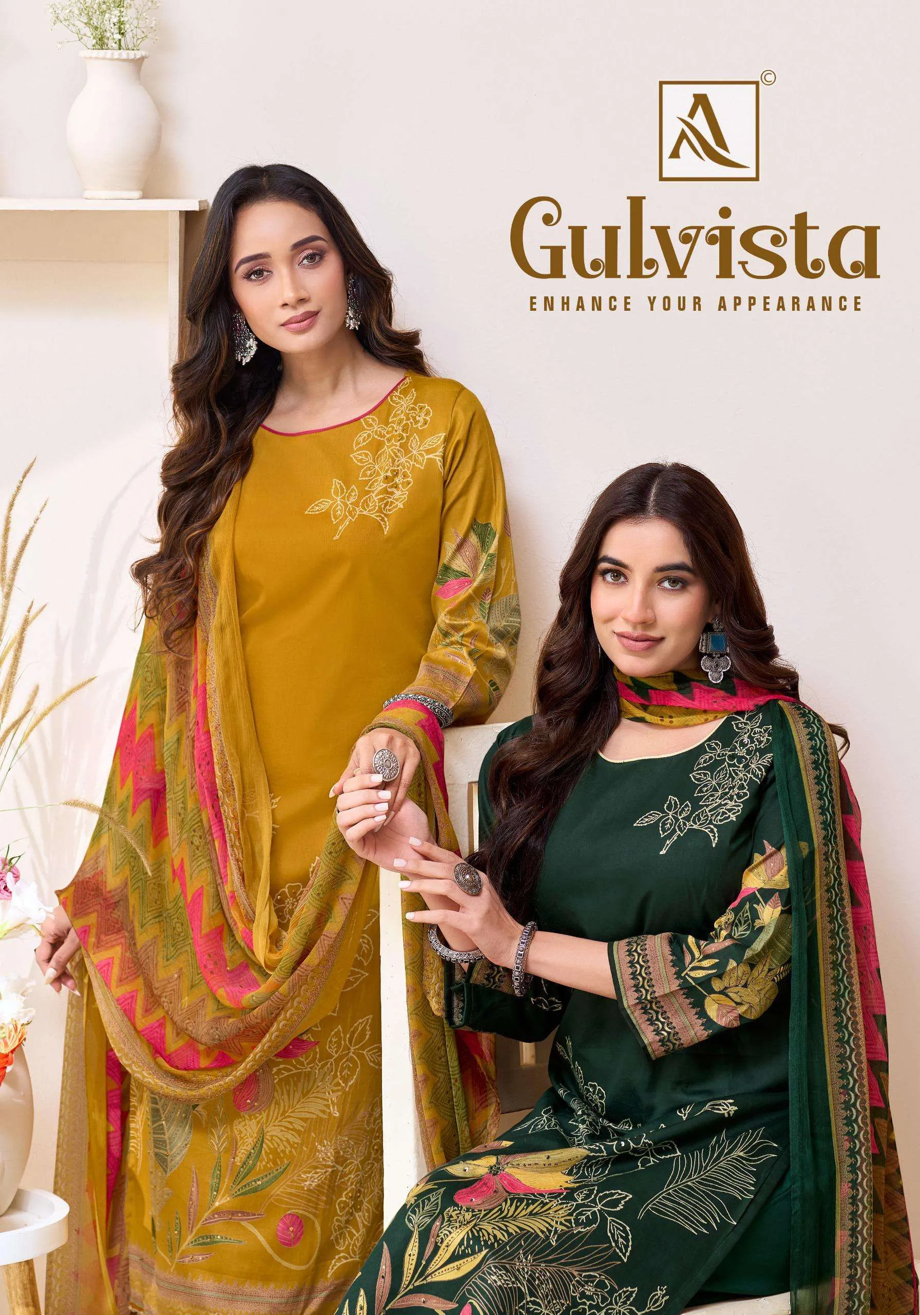 Alok Suits Gulvista Semi Stitched Suits
