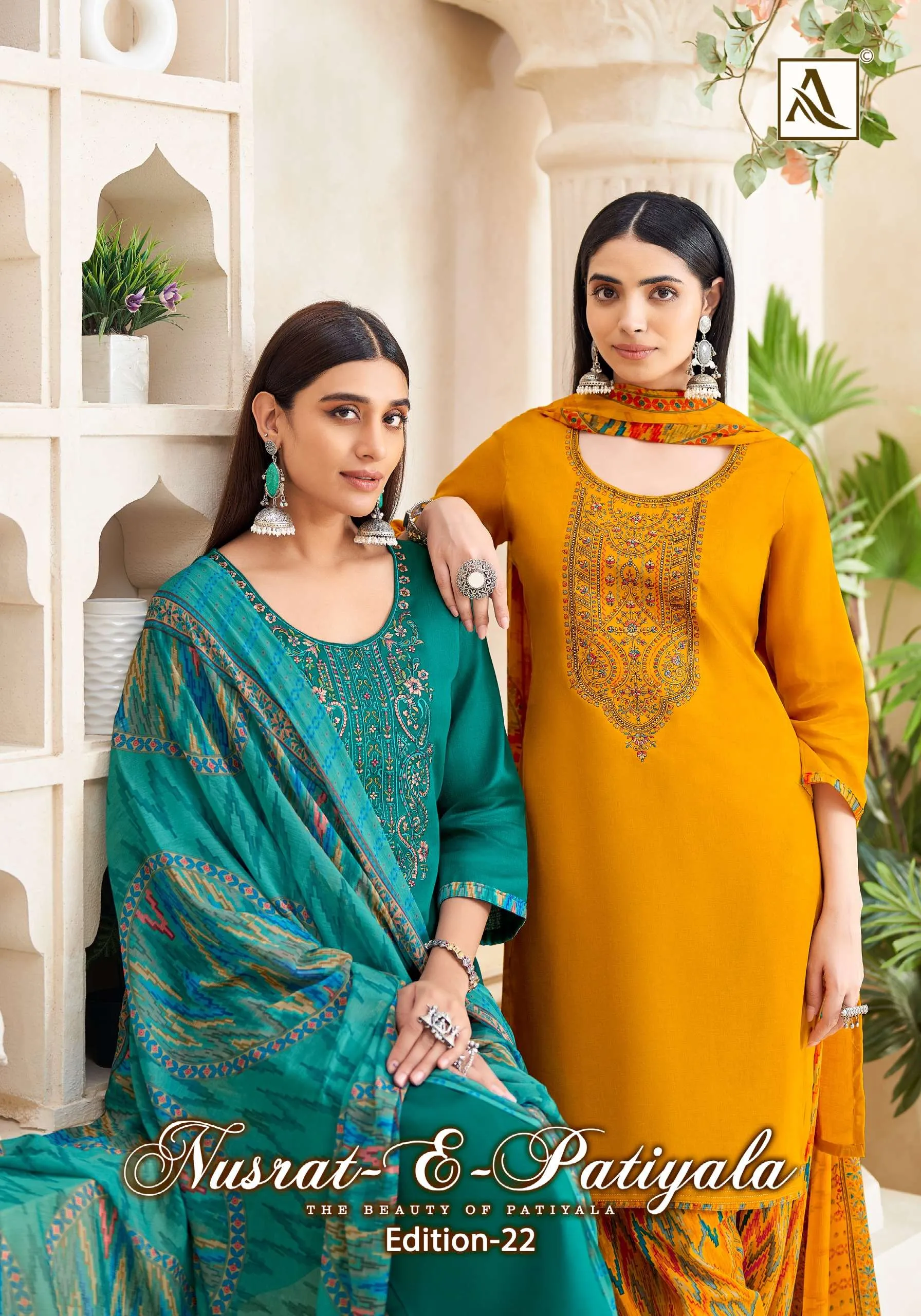 Alok Suits Nusrat E Patiyala Edition Vol 22 Semi Stitched Suits