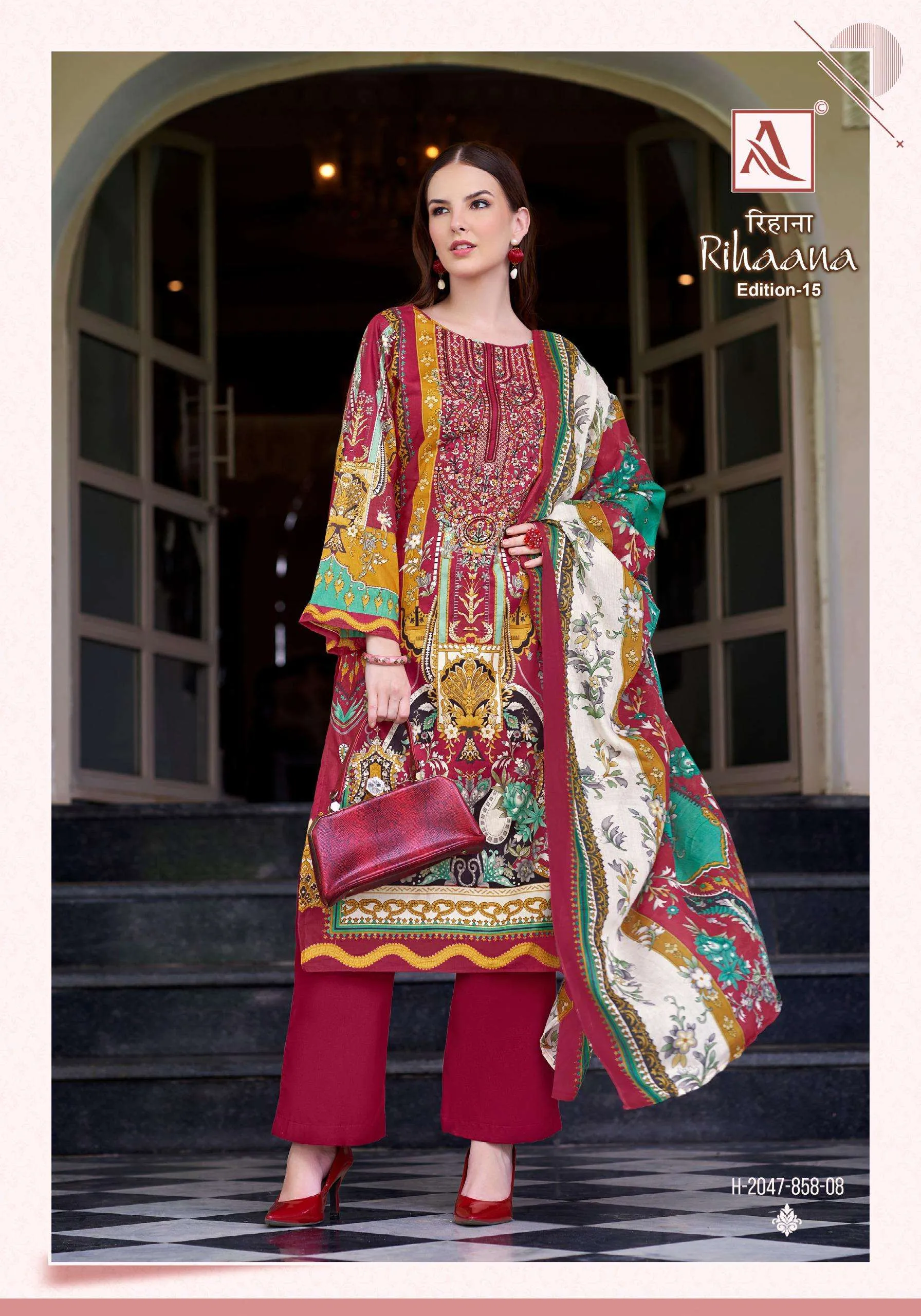 Alok Suits Rihaana Vol 15 Semi Stitched Suits