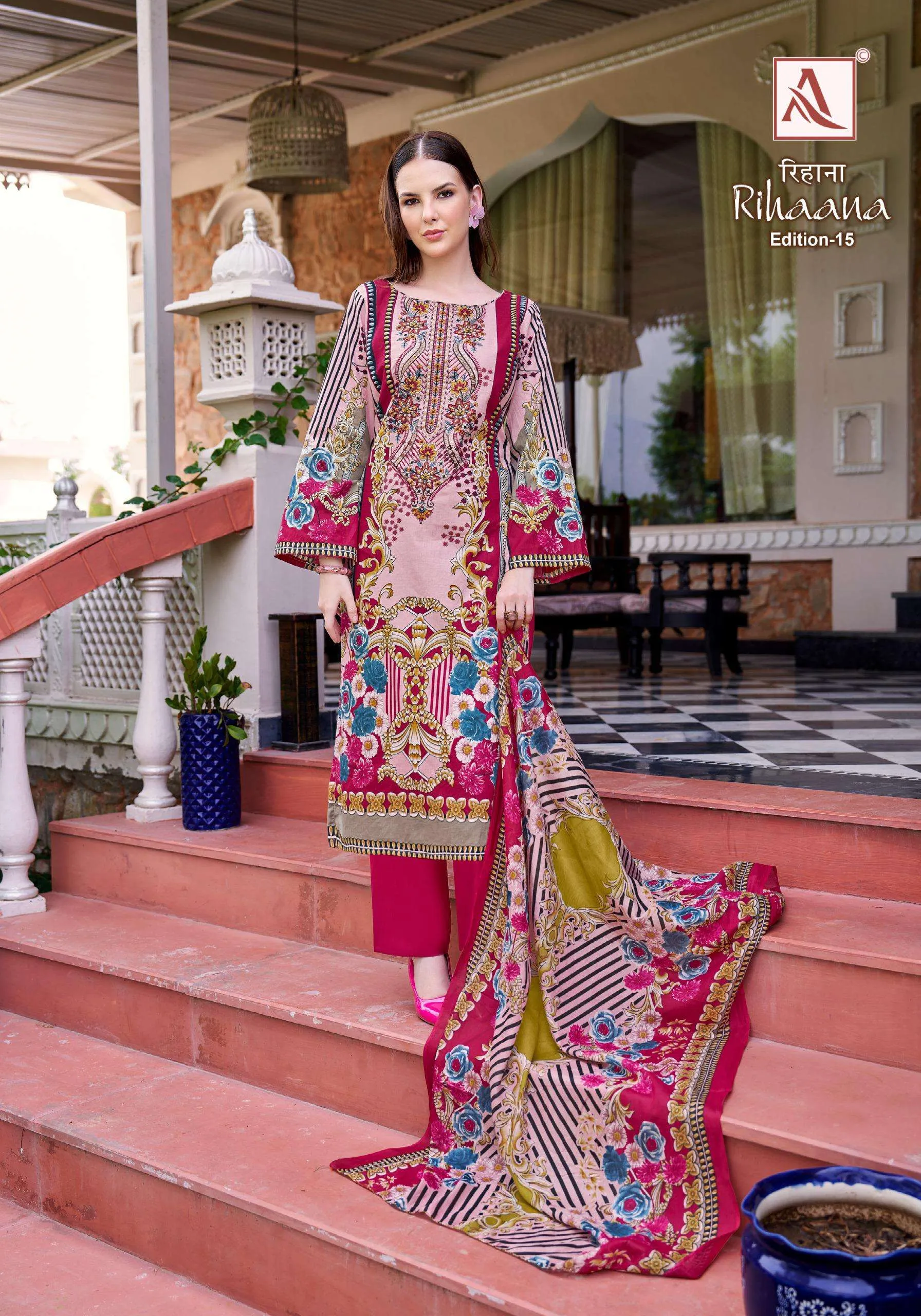 Alok Suits Rihaana Vol 15 Semi Stitched Suits