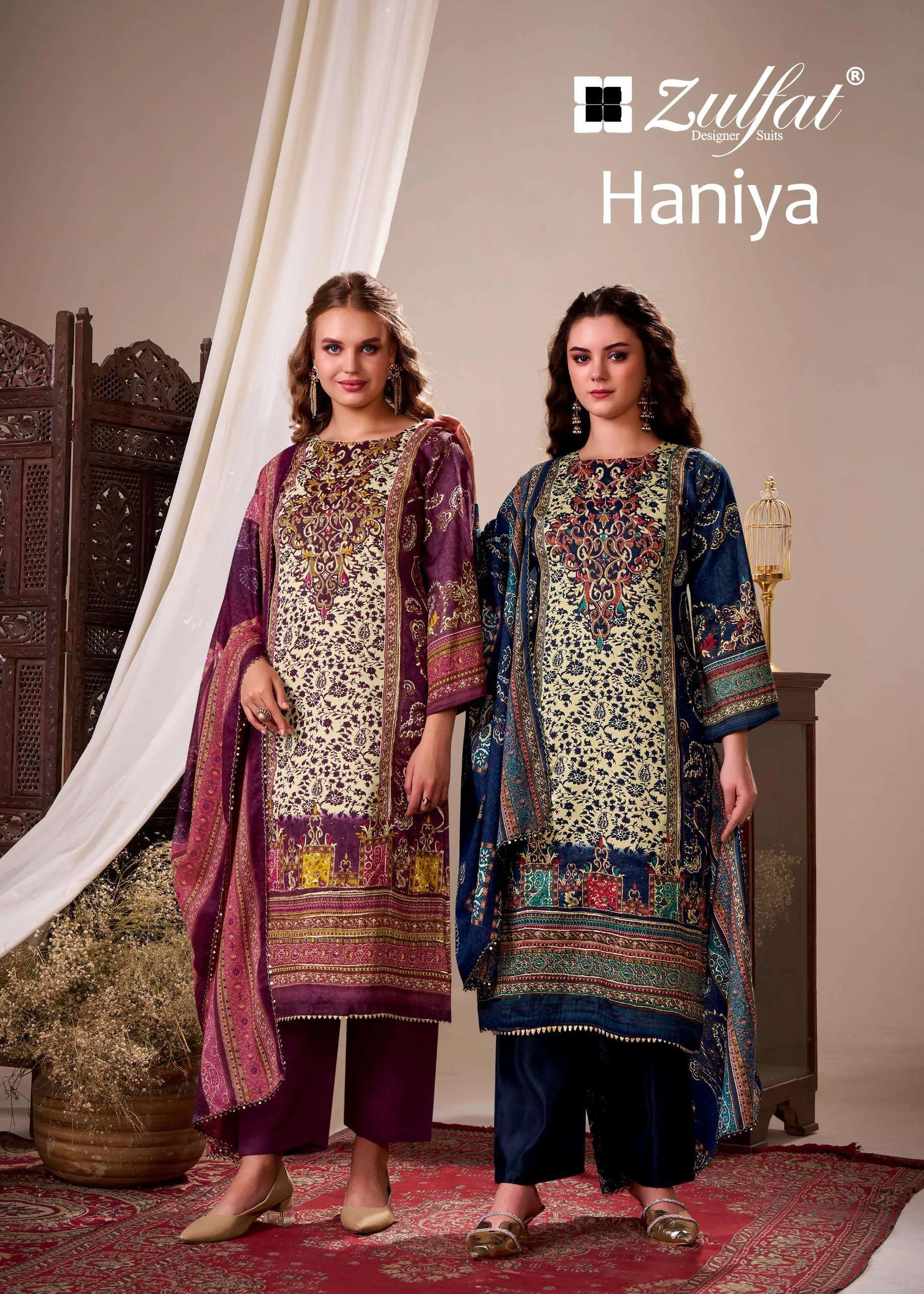 Belliza Designer Studio Haniya Semi Stitched Suits