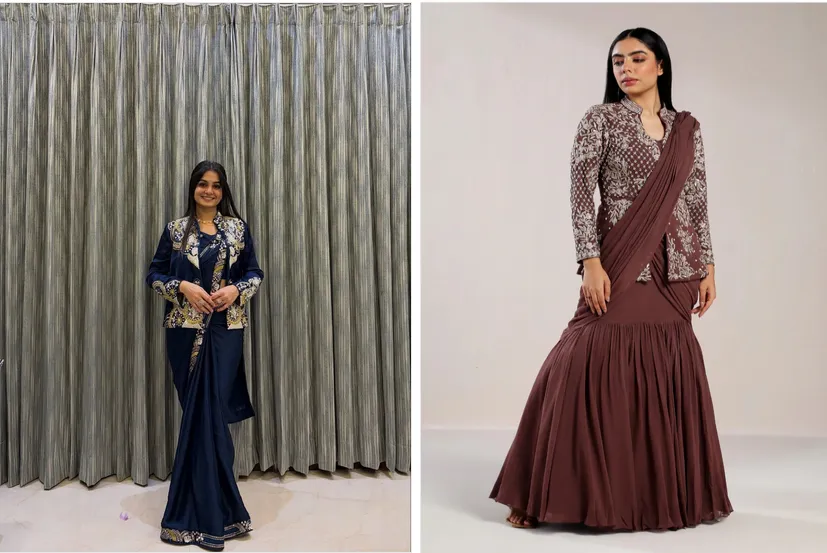 Bt 7135 Chinon Embroidery Worked Trending Party Wear Jacket Lehenga with Dupatta Sarees