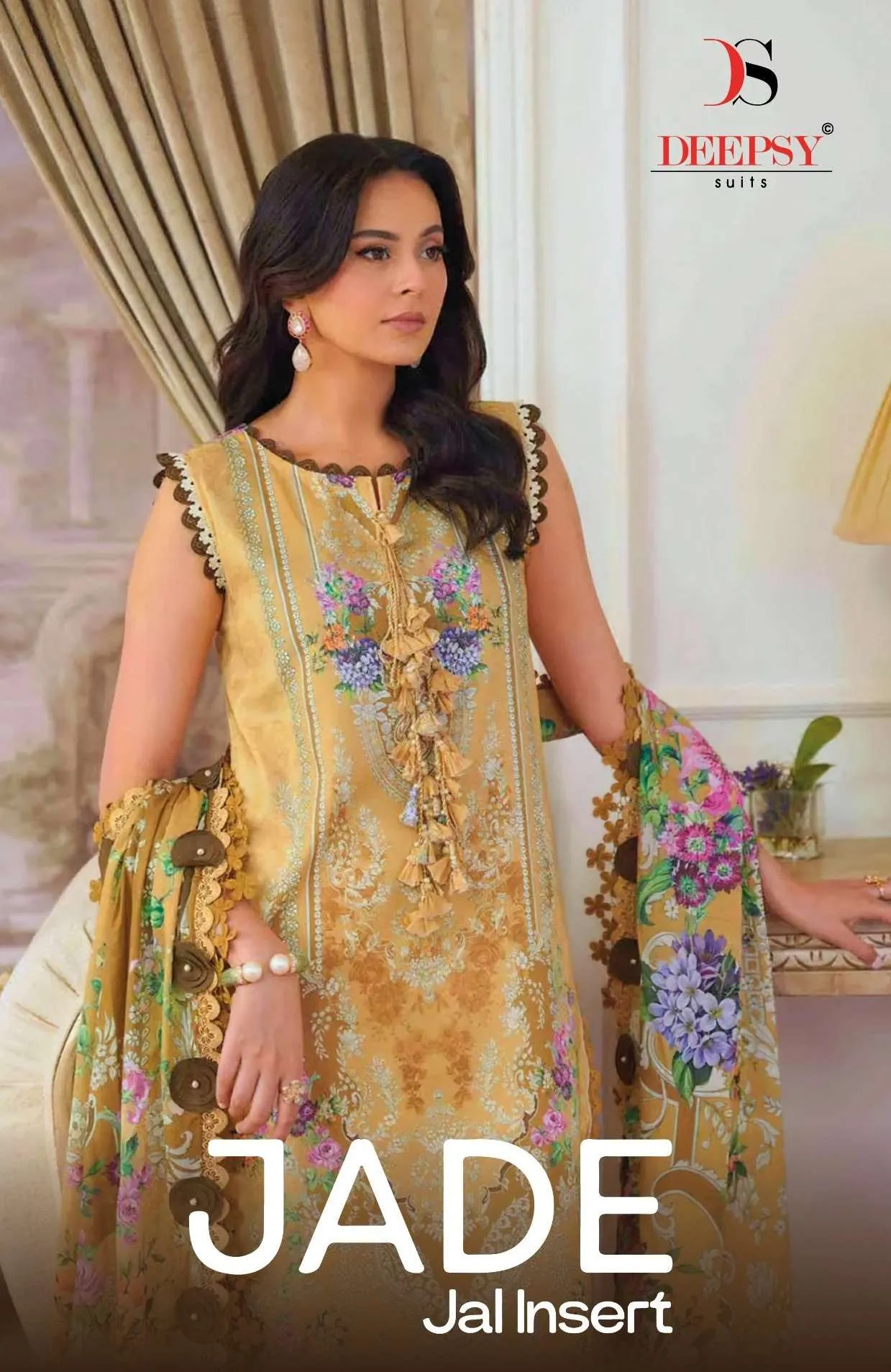 Deepsy Suits Jade Jal Insert Pakistani Suits