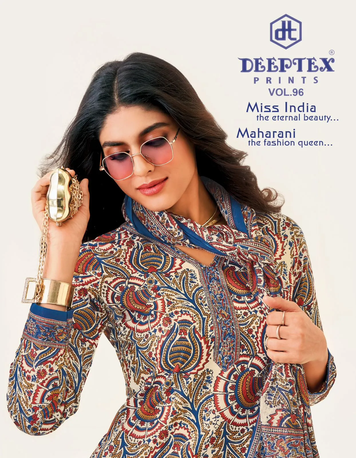 Deeptex Miss India Vol 96 Unstitched Suits