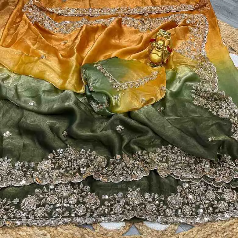 Ds 732 Space Silk Sequence Wedding Wear Saree Collection Sarees