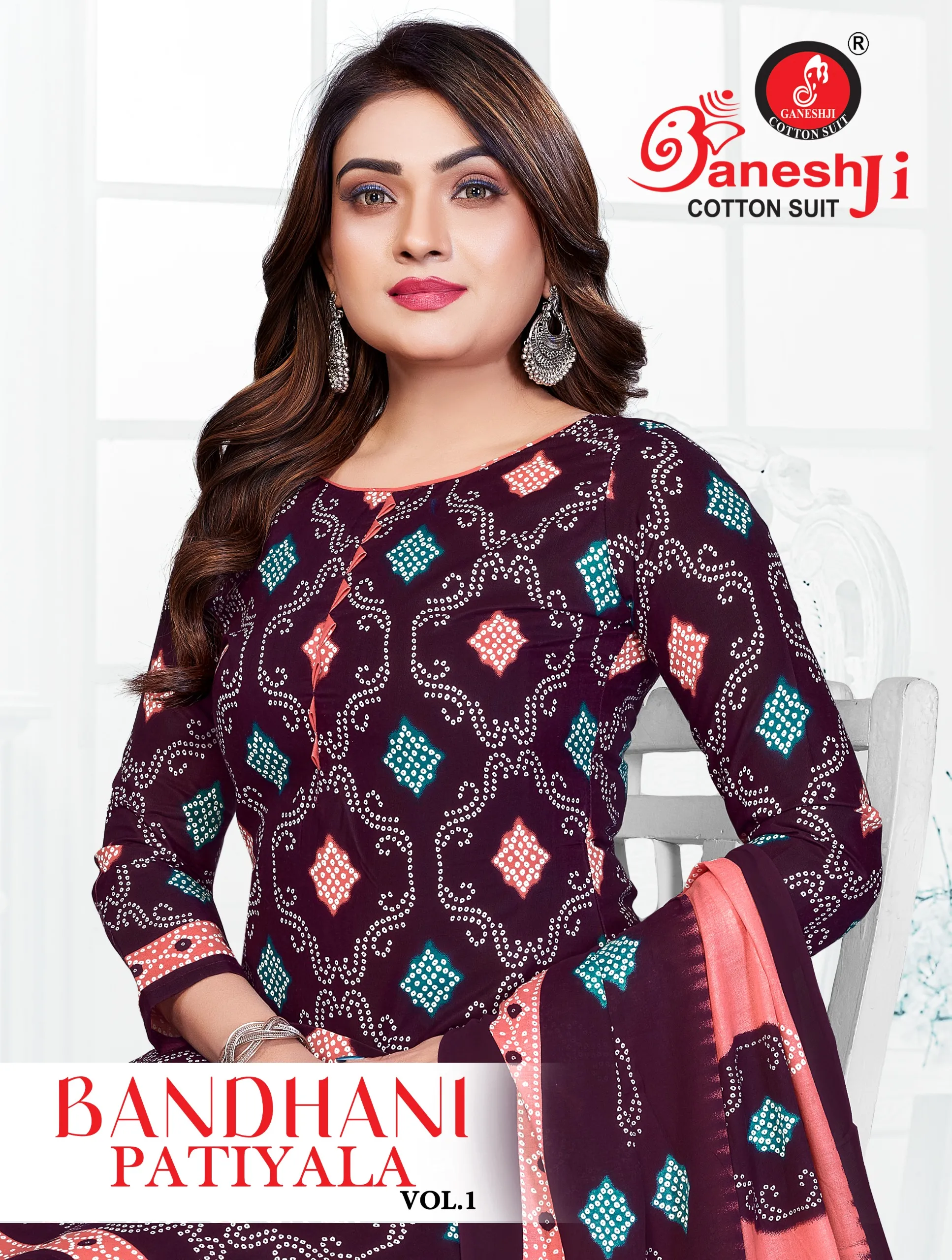 Ganeshji Bandhani Patiyala Vol 1 Unstitched Suits