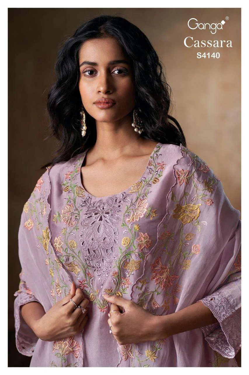 Ganga Cassara 4140 Semi Stitched Suits