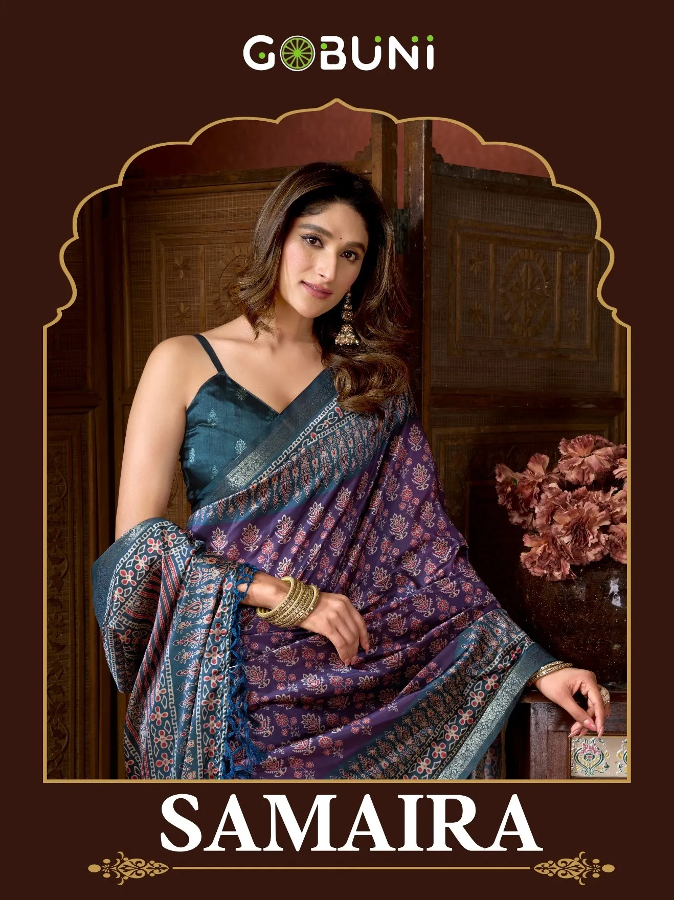 Gobuni Samaira Cluster Digital Printed Saree Collection Sarees