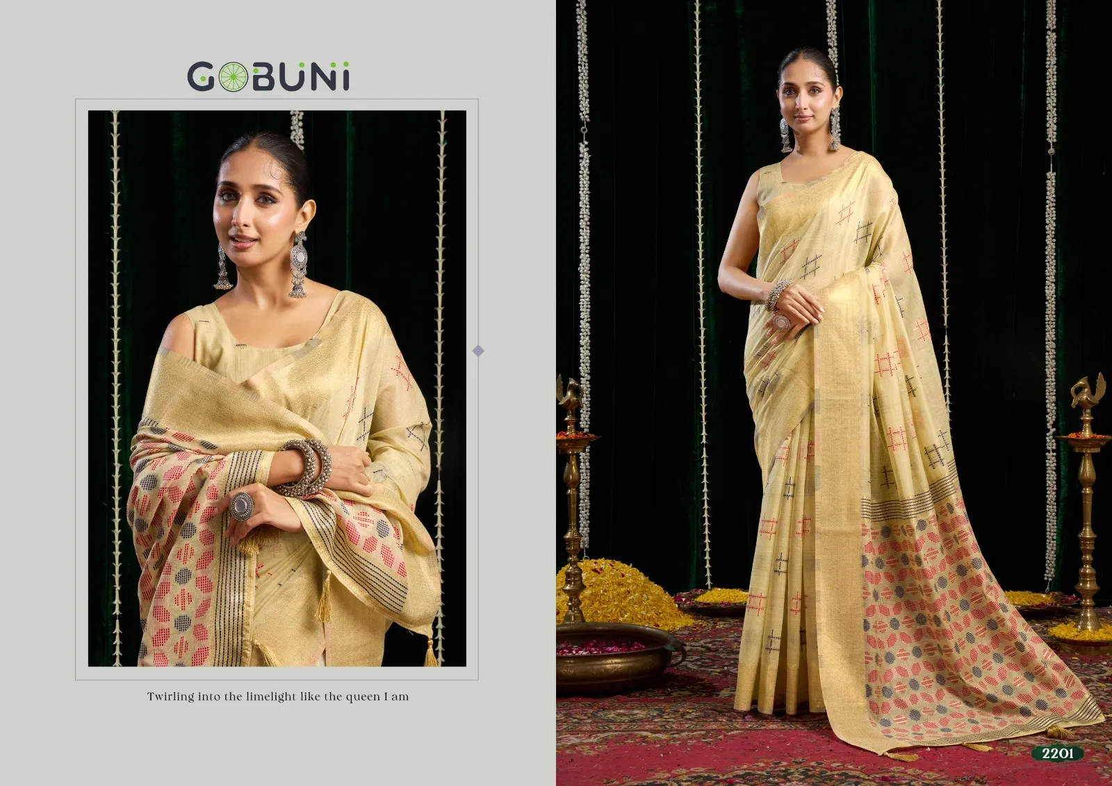 Gobuni Shikha Soft Spun Cotton Jari Saree Collection Sarees