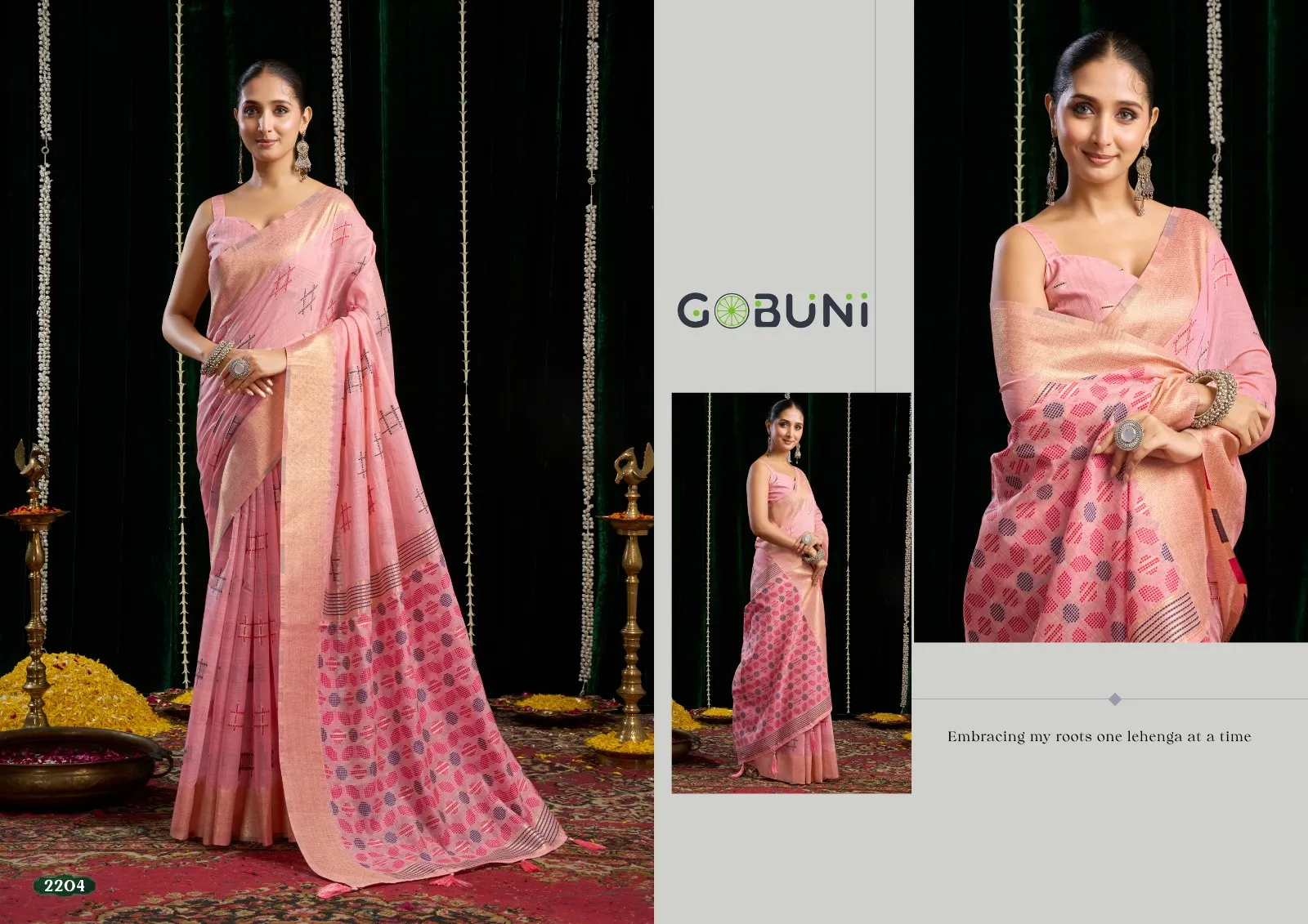 Gobuni Shikha Soft Spun Cotton Jari Saree Collection Sarees