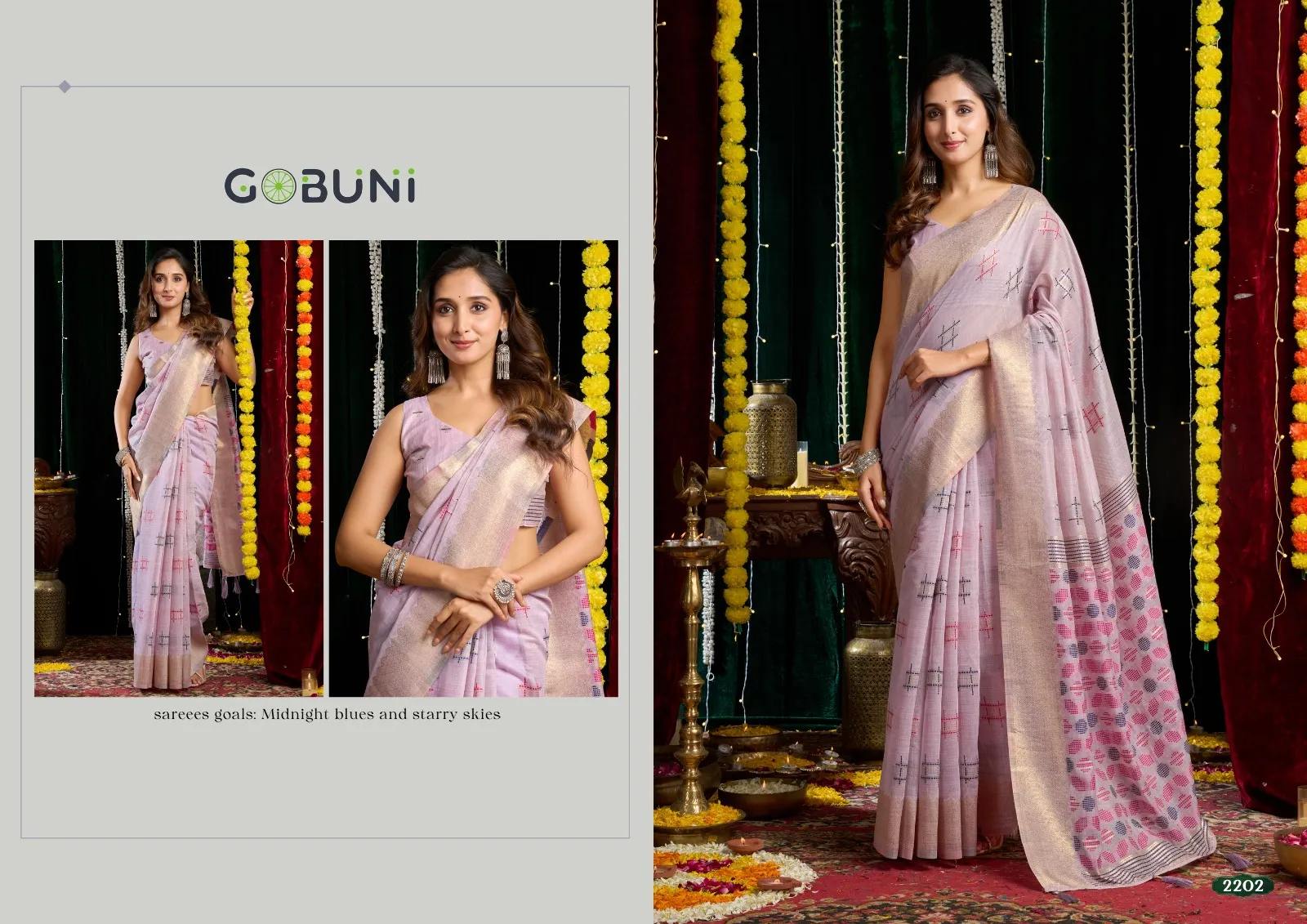 Gobuni Shikha Soft Spun Cotton Jari Saree Collection Sarees
