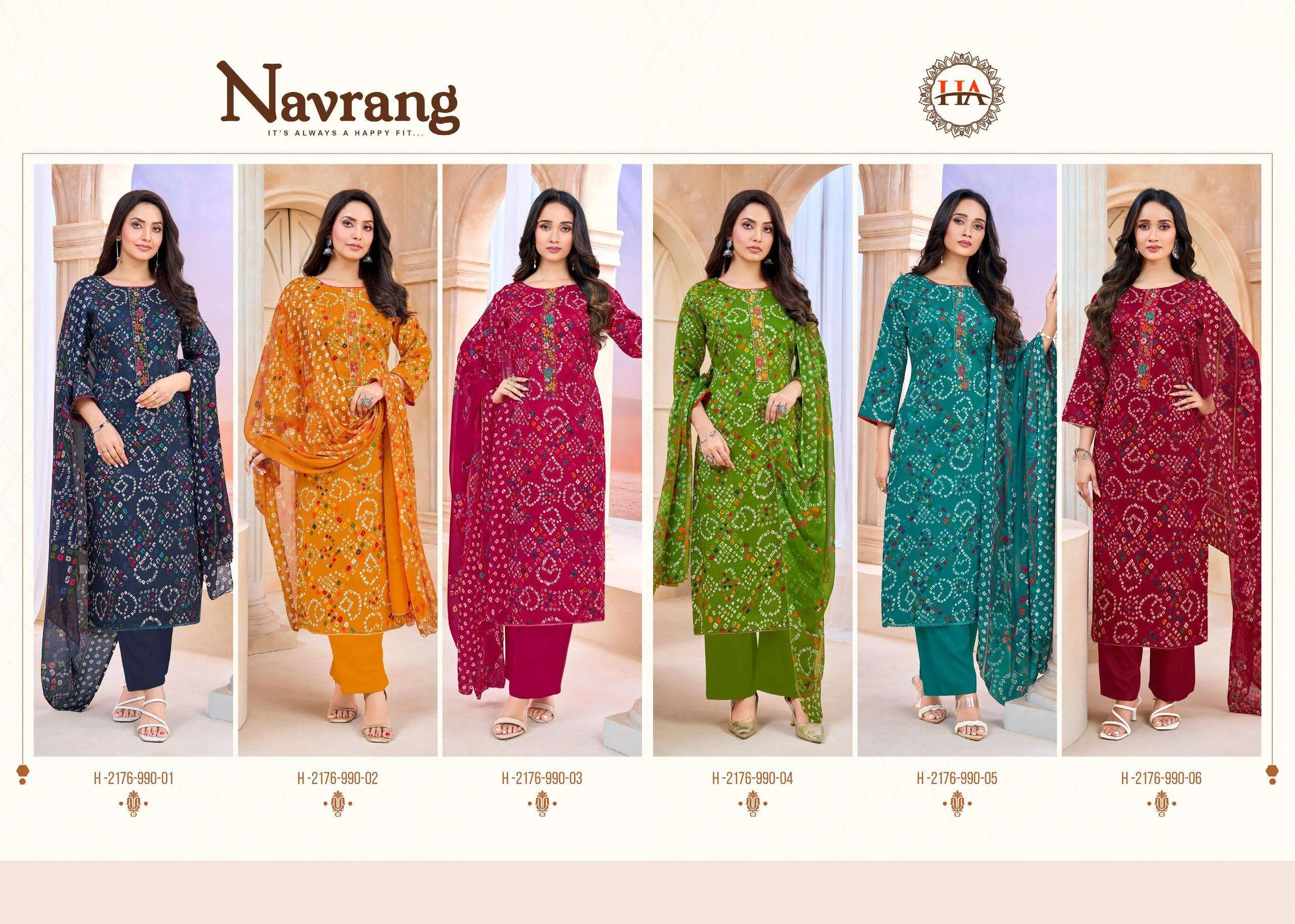 Harshit Fashion Hub Navrang Unstitched Suits