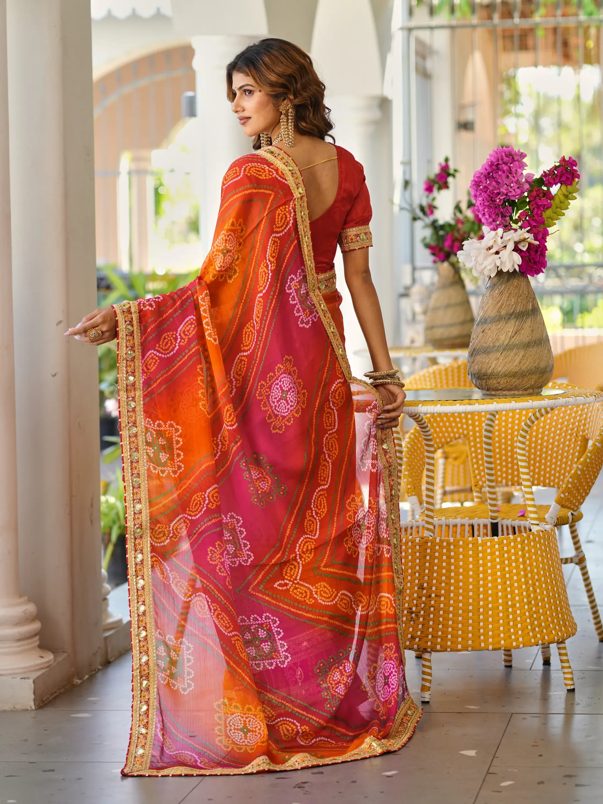 Jalnidhi Swarna Moss Chiffon with Work Saree Collection Sarees