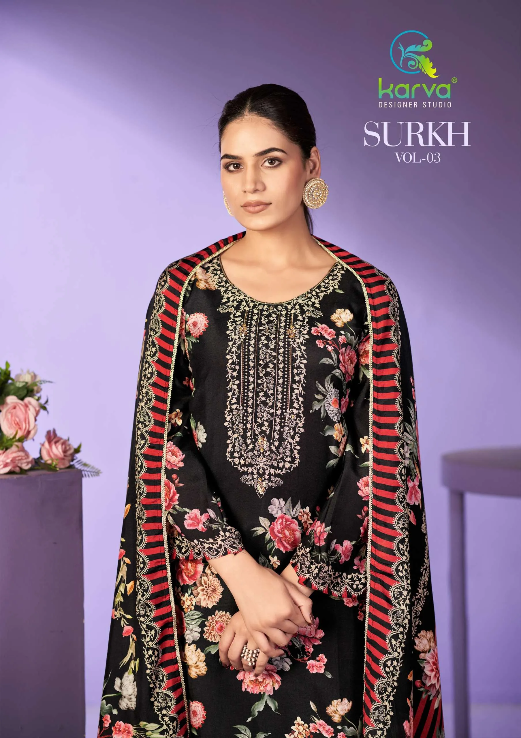 Karva Designer Surkh Vol 3 Semi Stitched Suits