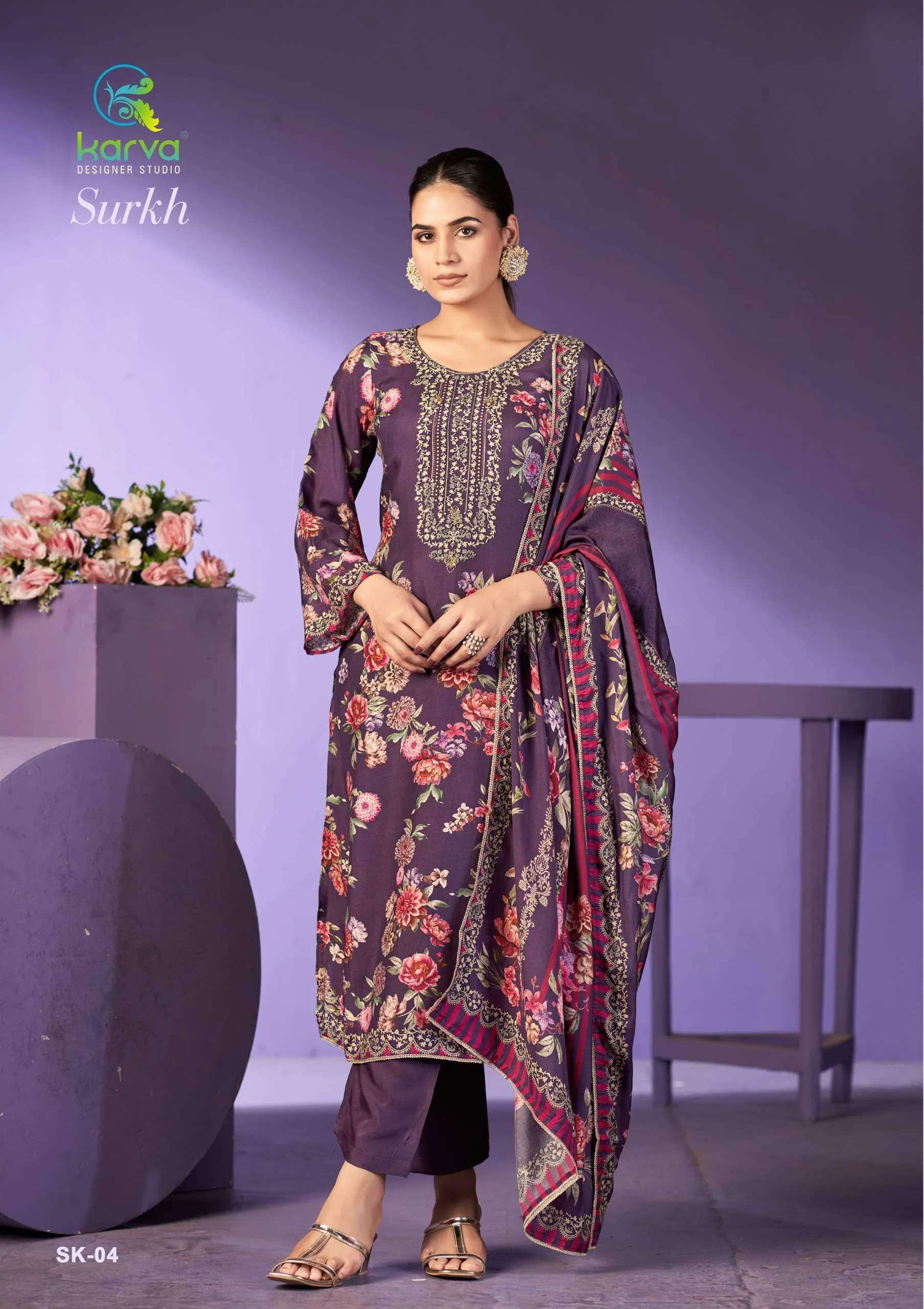 Karva Designer Surkh Vol 3 Semi Stitched Suits