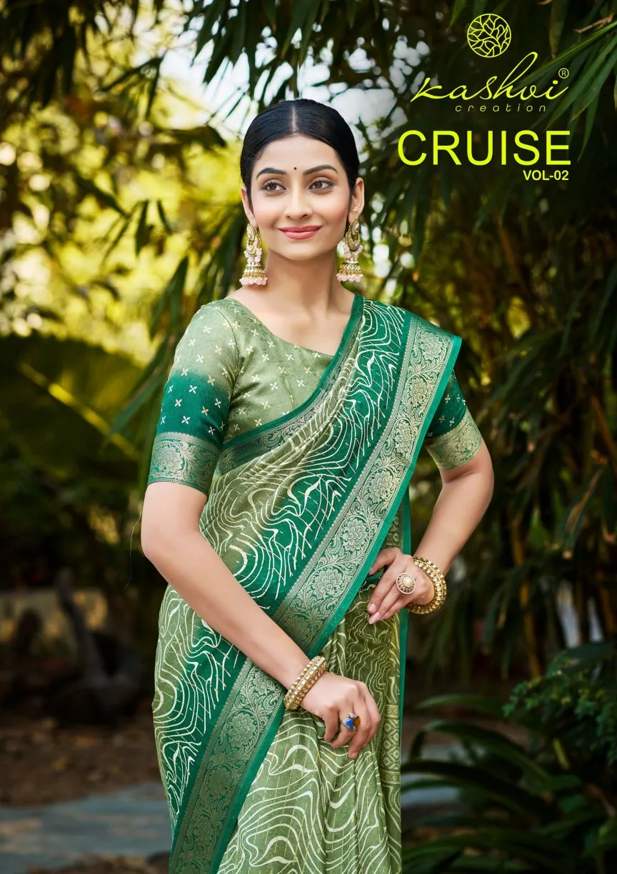 Kashvi Cruise Vol 2 Marshmello Silk Casual Wear Saree Collection Sarees
