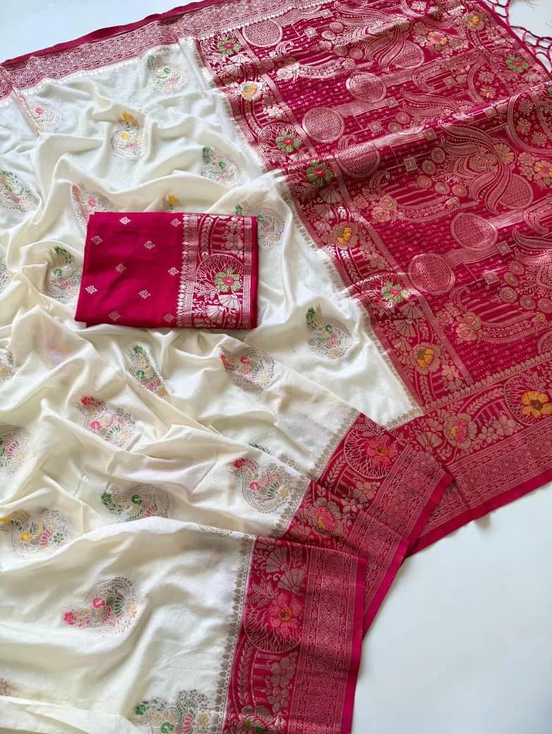 Kc 201 Khadi Crepe Georgette Zari Work Saree Collection Sarees