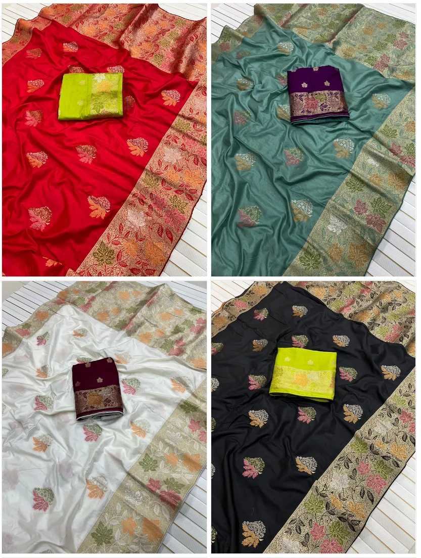 Kc 205 Dola Silk Zari Weaving Saree Collection Sarees