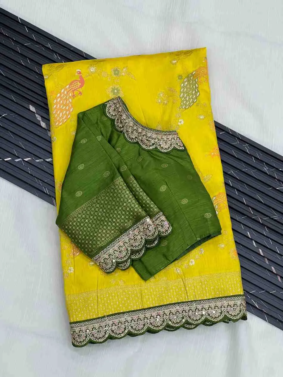 Kc 206 Pure Dola Silk Embroidered Saree Collection Sarees