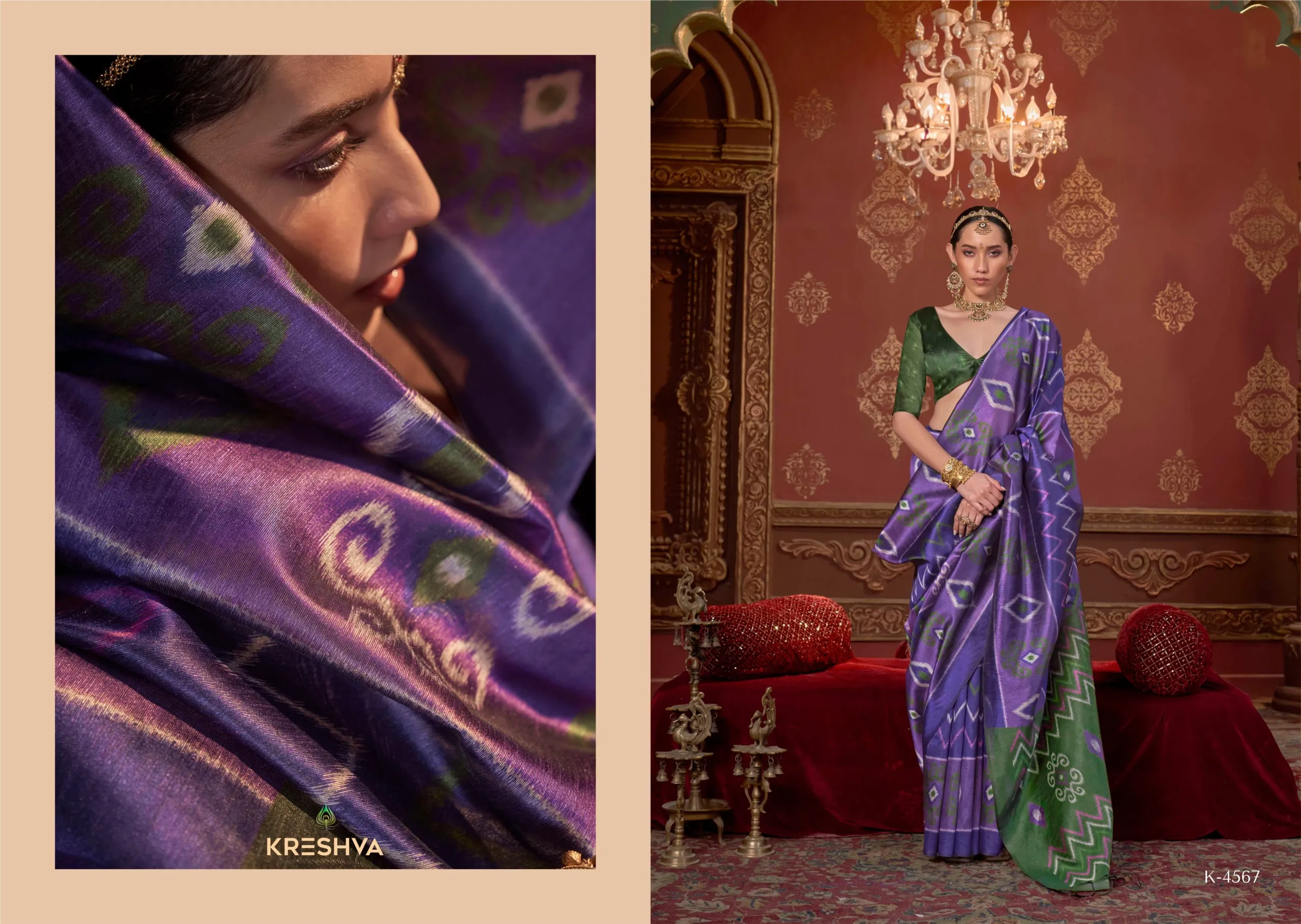 Kreshva Takshshila Silk with Casual Wear Saree Collection Sarees