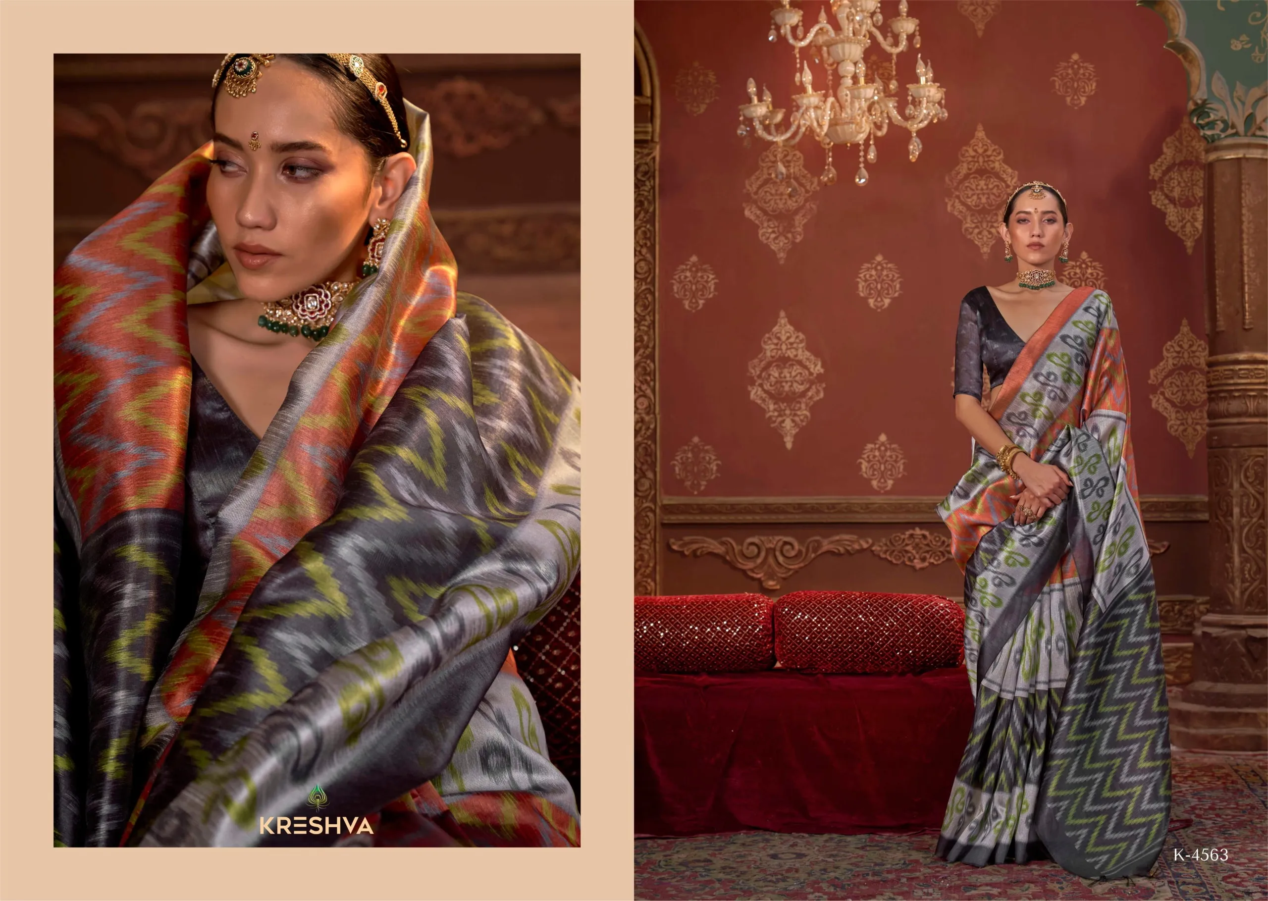 Kreshva Takshshila Silk with Casual Wear Saree Collection Sarees