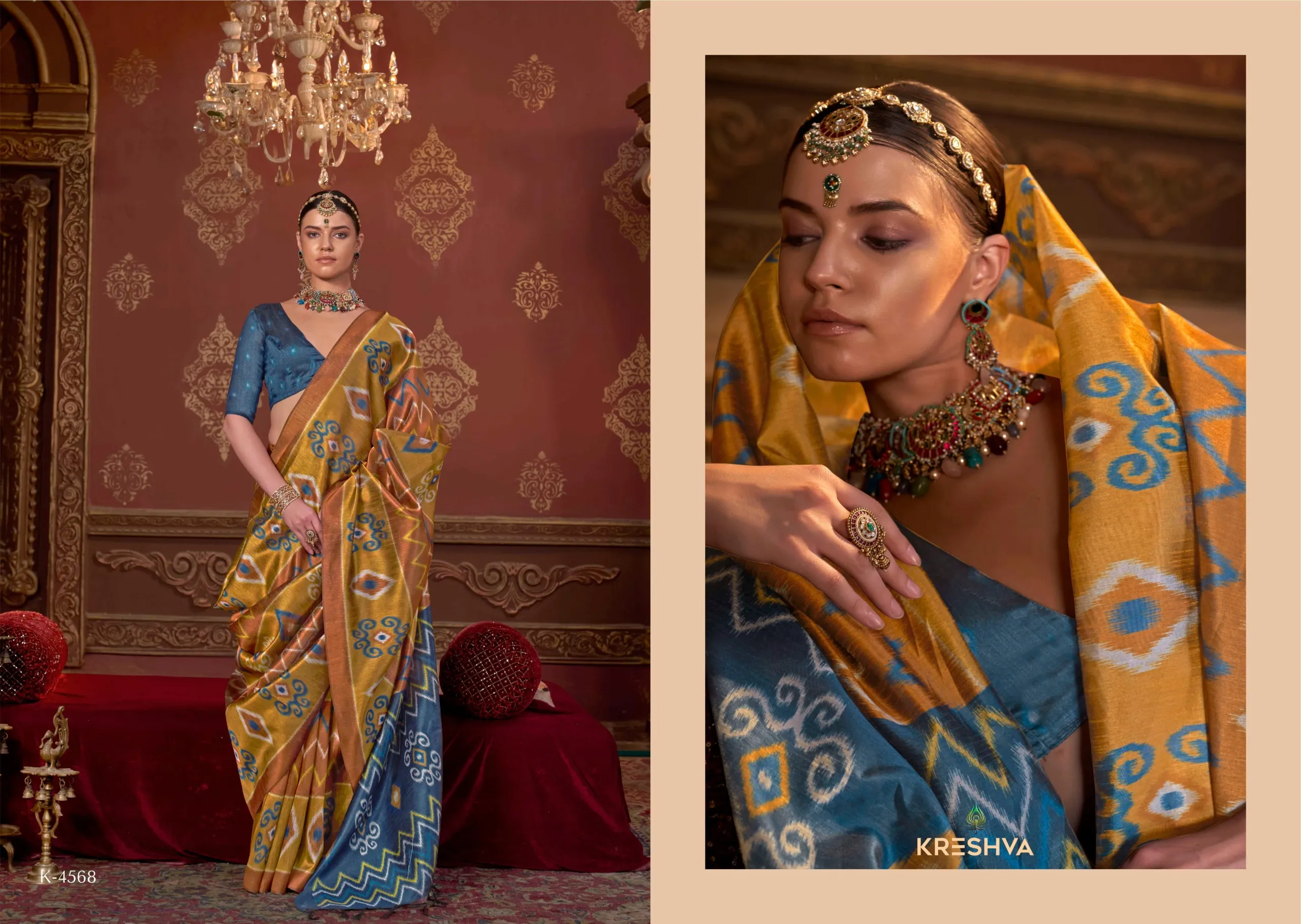 Kreshva Takshshila Silk with Casual Wear Saree Collection Sarees