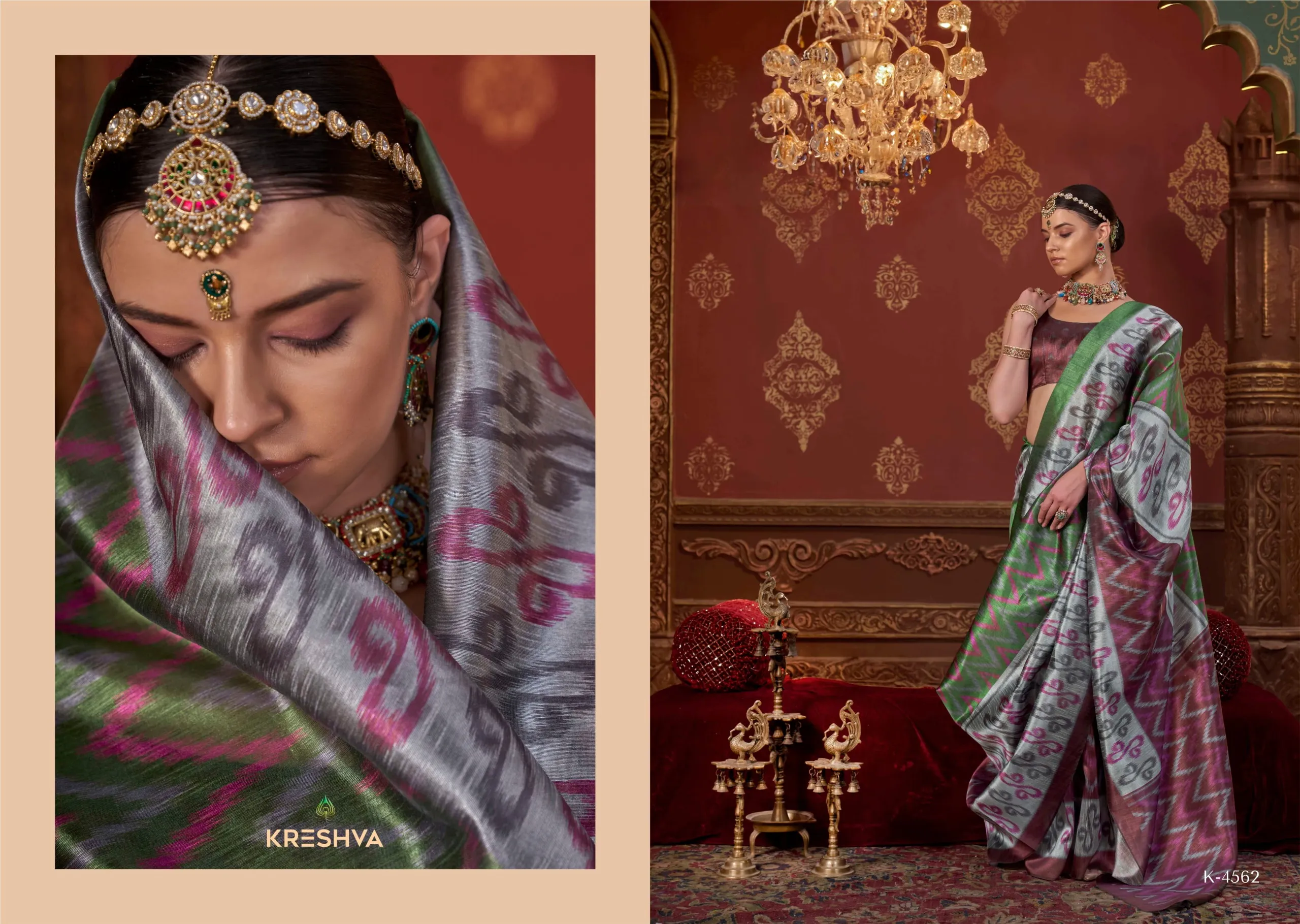 Kreshva Takshshila Silk with Casual Wear Saree Collection Sarees