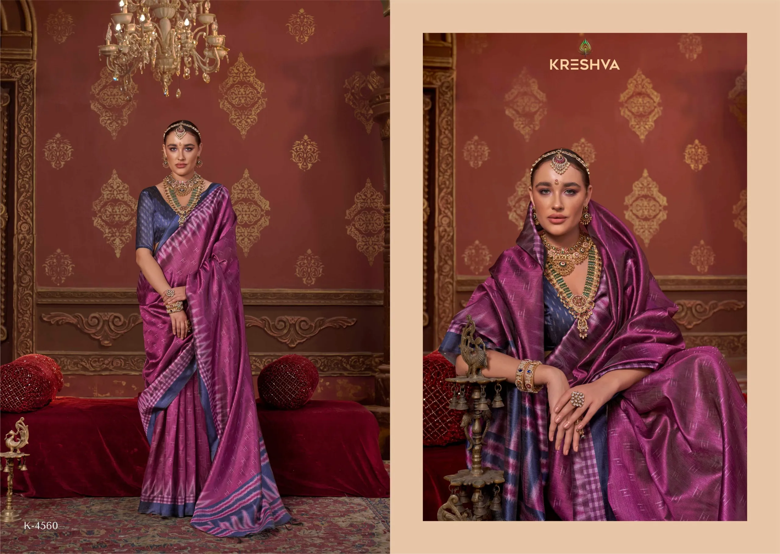 Kreshva Takshshila Silk with Casual Wear Saree Collection Sarees