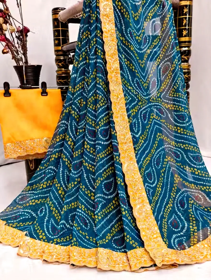 Maa Bandhani Georgette Vol 1 Printed Saree Collection Sarees