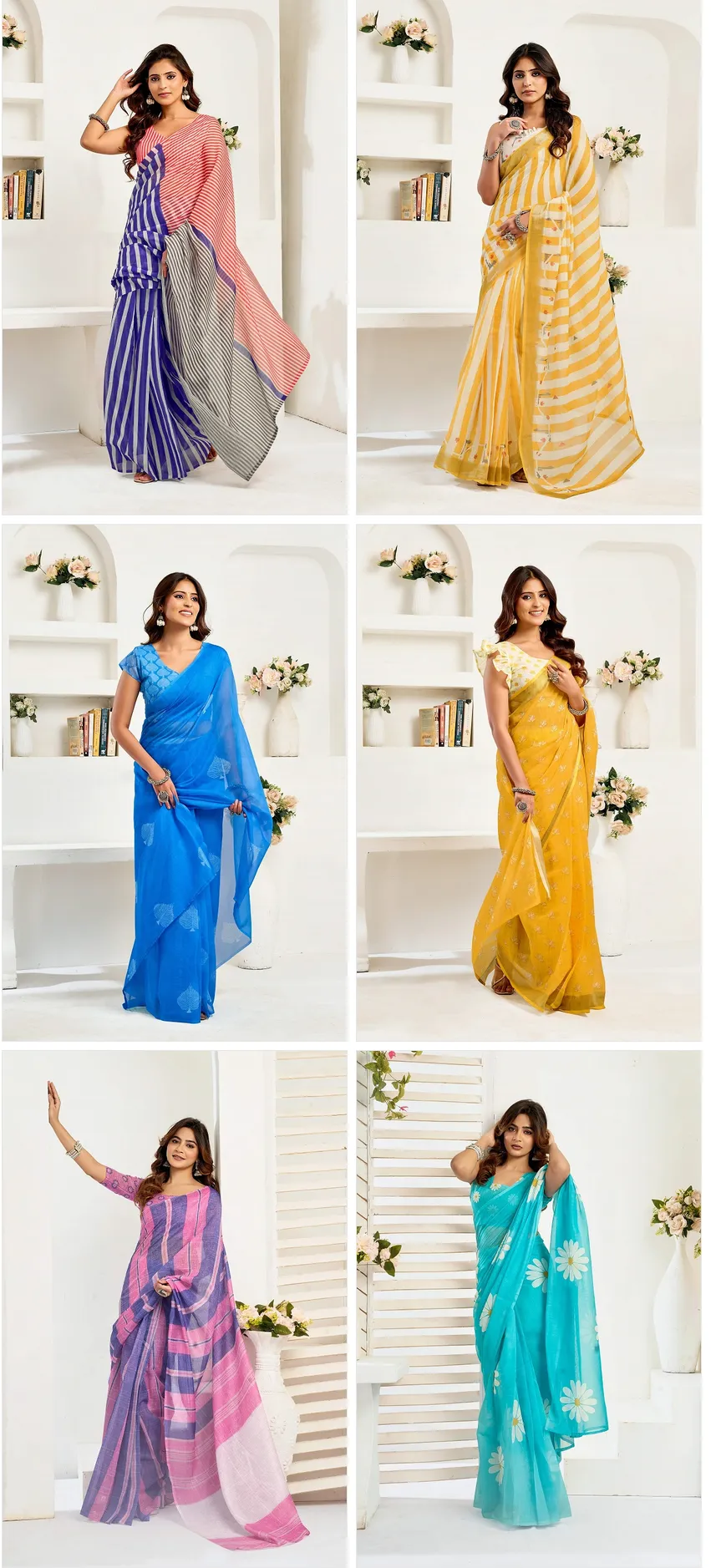 Meera 323 Linen Printed Party Wear Fancy Saree Collection Sarees