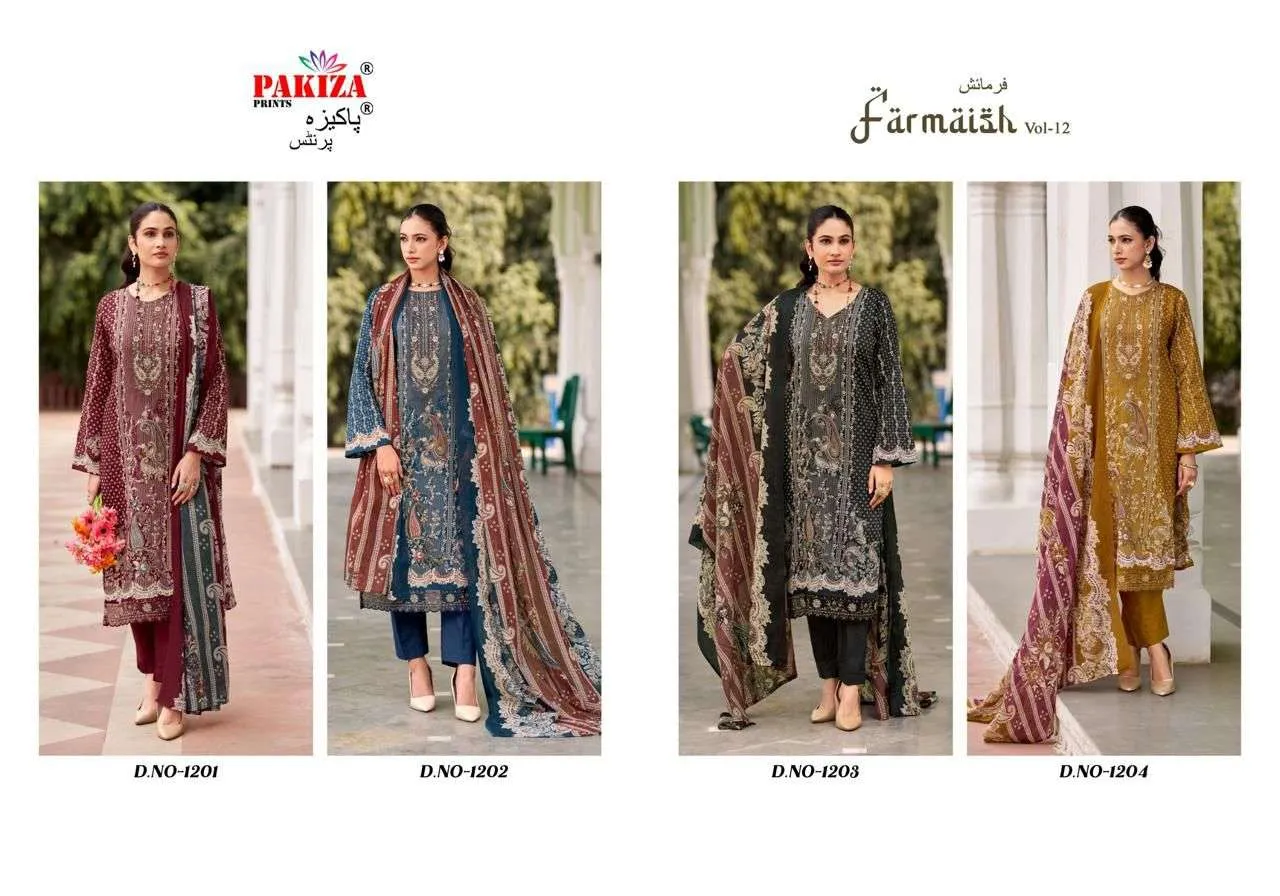 Pakiza Prints Farmaish Vol 9 10 11 12 Semi Stitched Suits