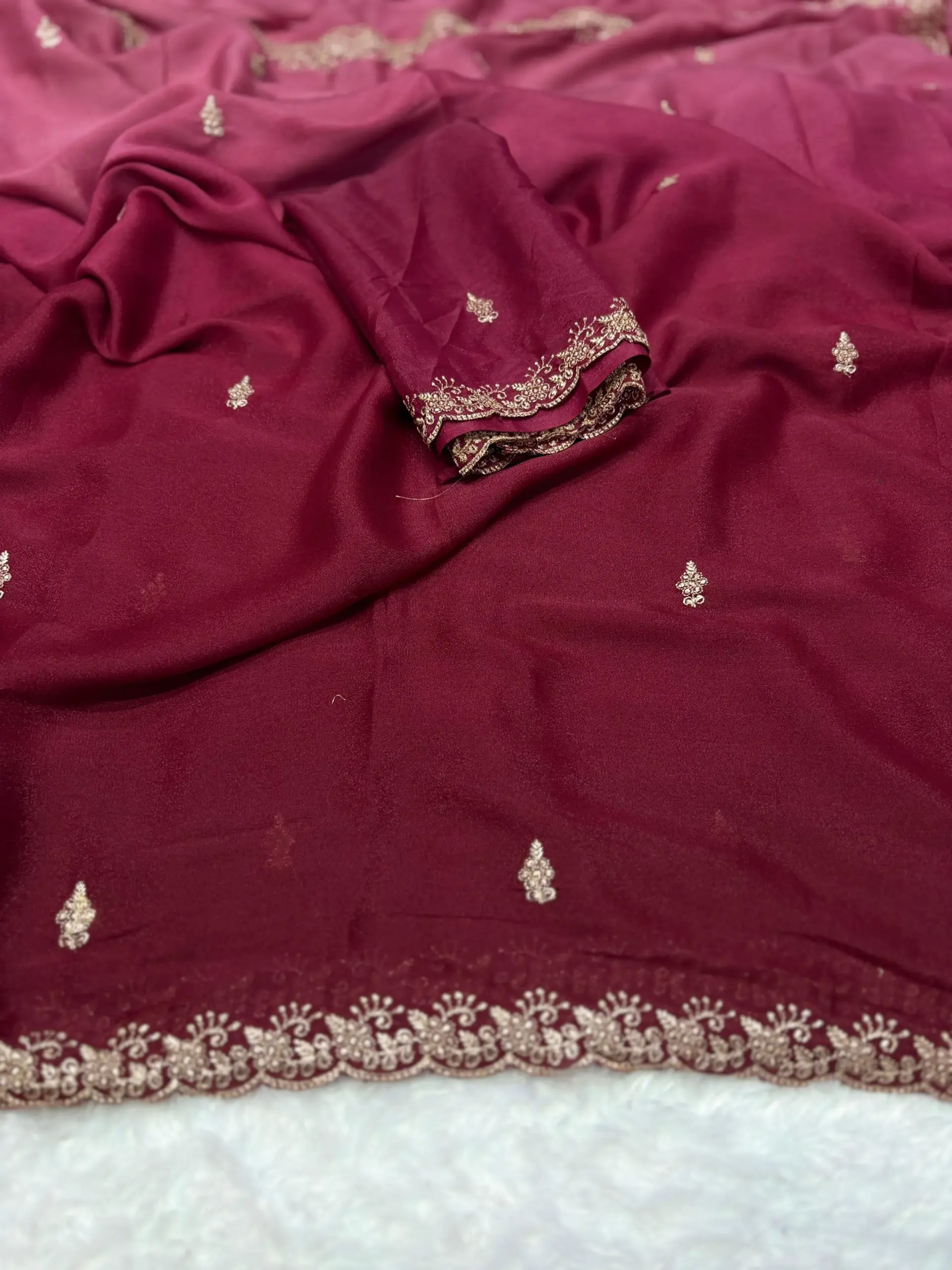 Paris Arhaam Georgette Embriodery Bollywood Saree Collection Sarees