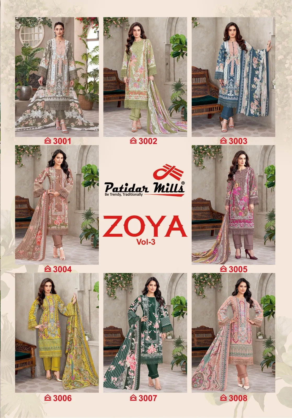 Patidar Mill Zoya Vol 3 Stitched Suits