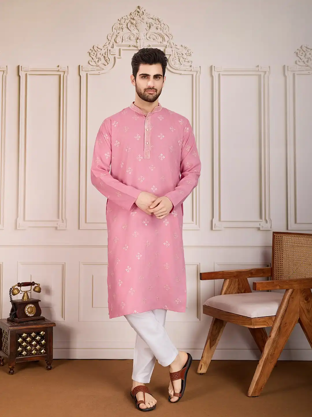 Kiara Pushpa 1 Men's Traditional Kurta Pajama For Wedding